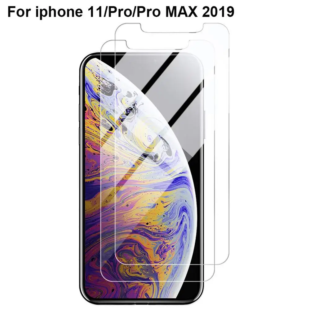 3 шт закаленное стекло для iPhone 11 на iPhone 11 Pro Max Защитная пленка для экрана для iPhone XR X XS Max glass