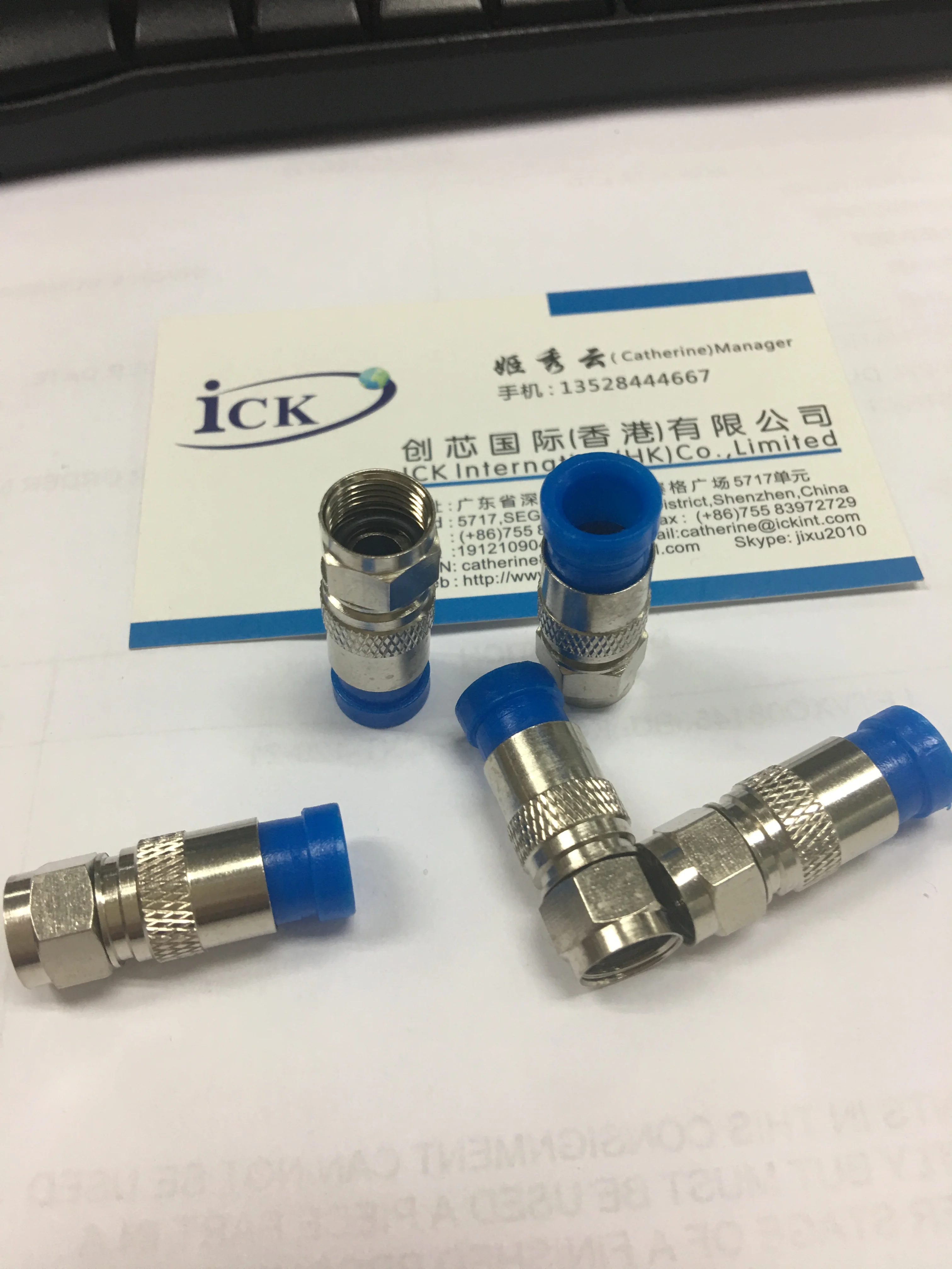 F-compresion коннектор для RG-59 кабель для провода Телевидения CATV британские зубы с кабелем 75-5