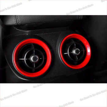 

Lsrtw2017 Carbon Fiber Abs Car Air Conditioner Outlet Sticker for Alfa Romeo Giulia 2016 2017 2018 2019 2020