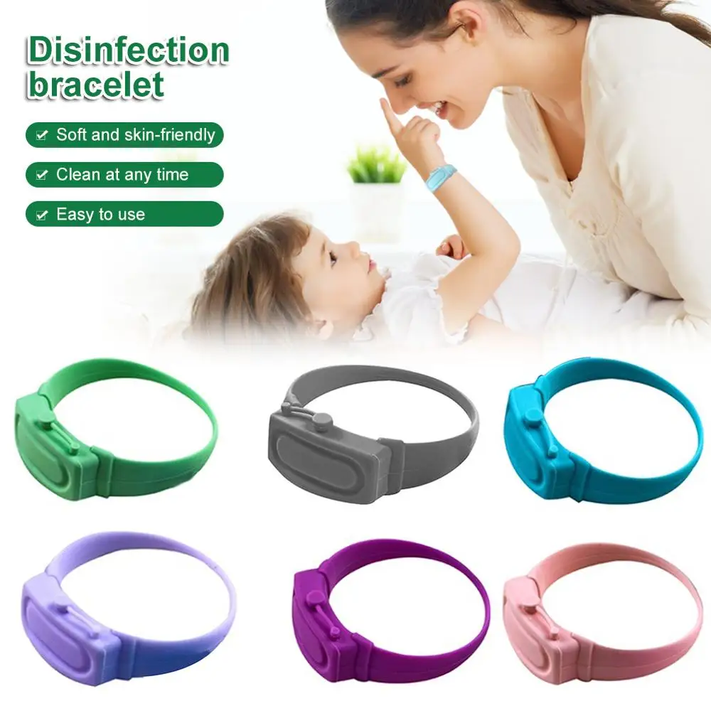

Wristband Hand Dispenser Hand Sanitizer Dispensing Silicone Wearable Dispenser Pumps Wristbands Hand Wrist Band