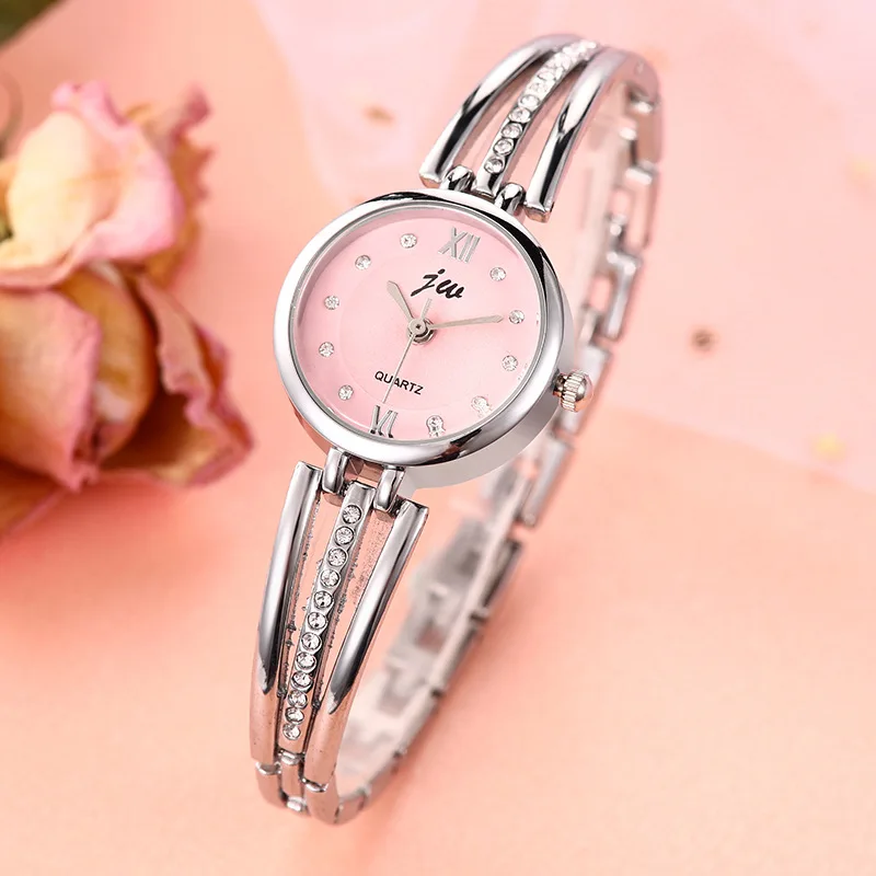 

Korean-style Fashion Diamond Set Thin Drawstring Bracelet Watch College Style Students Women's Small Quartz Decoration Bracelet