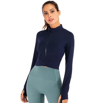 

Zipper running Jacket Women Nylon running Coat Short Bike Riding Sport Jacket Woman Abrigos Mujer Ladies Plus Size Jackets