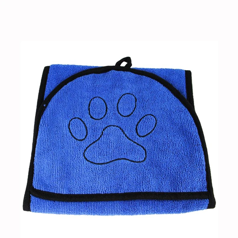 

Dog Bath Microfiber Super Absorbent Pet Drying Towels Blankets with Pockets Soft Plush 3 Color Optional Light Color Unique New