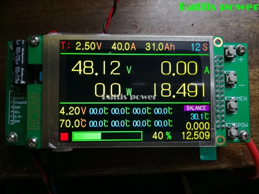 Настройка системы BMS 4S-96 S 34S 38S 58S 26S 35S 42S 51S 100A 150A 140A 96V 108V 120V 132V 144V 168V 180V lifepo4 LTO BMS