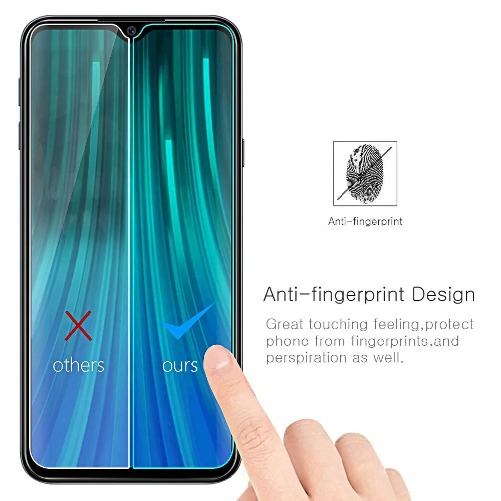2 шт 2.5D 9H закаленное стекло для Xiaomi Redmi Note 8T Защитное стекло для Redmi Note 8T защитная пленка
