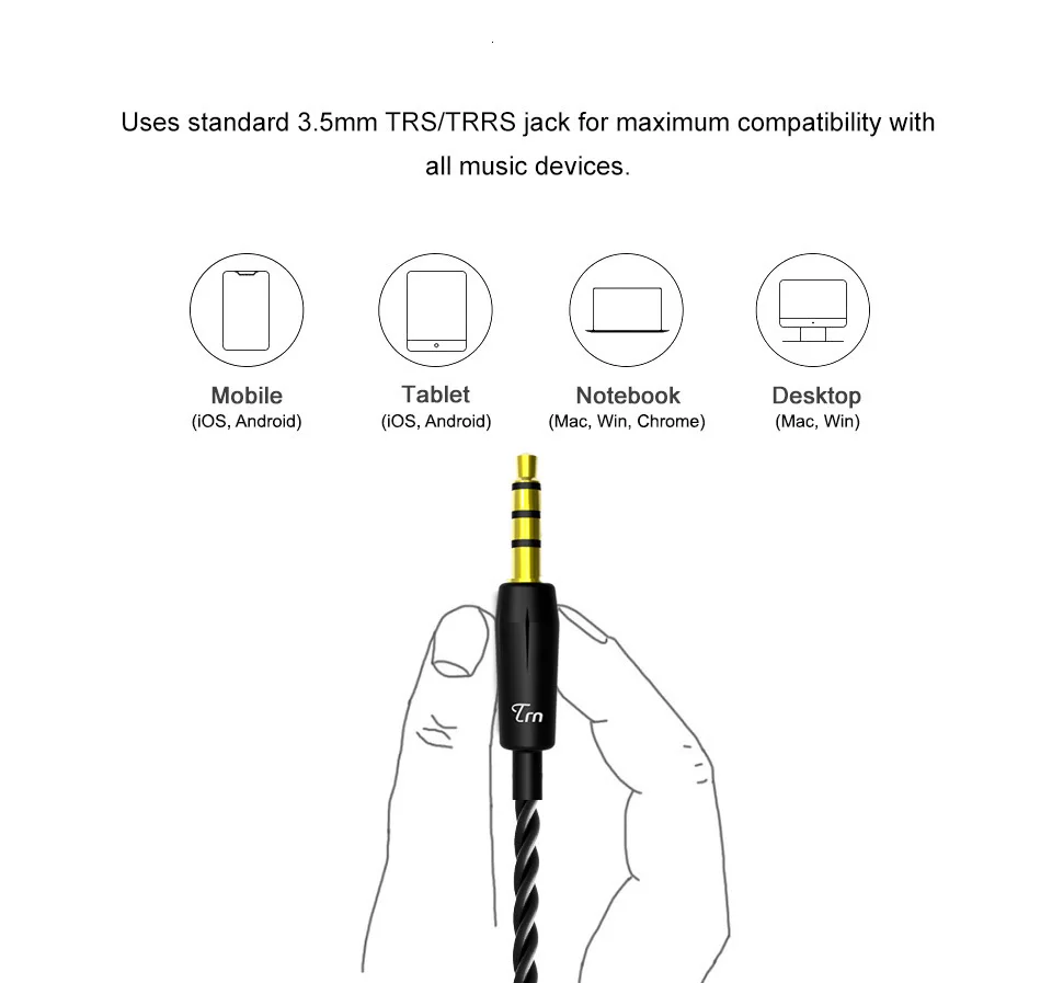 TRN V80 2DD+ 2BA гибридные наушники в ухо HIFI DJ монитор бег спортивные наушники ушные наушники гарнитура с 2PIN Съемная TRN V20/V60