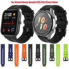 Silica Sport Strap für Huami Amazfit GTR GTS Stratos 2 3 Tempo 2S Uhr Band Tracker Zubehör Gürtel Armband straps Armband(China)