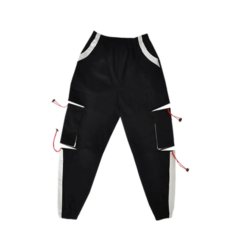 Pants Hip Hop Costumes Street Dance Set Boys Red Shirt Girls Modern Performance Clothing Jazz Cheerleader Stage Rave Outfit Kid DN4624 - Цвет: Pants
