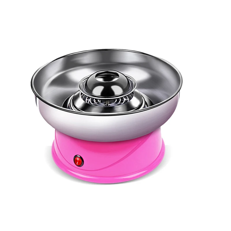 Electric Diy Sweet Cotton Candy Maker Household Electric Mini Pink Children's Electric Cotton Candy Making Machine 3