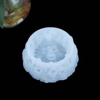 

Crystal Epoxy Resin Mold Skull Ashtray Casting Silicone Mould Crafts Making Tool