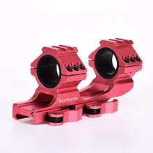 Быстросъемные кольца для прицела из одного предмета, QD, автоматические быстрые красные Пикатинни, 1 дюйм/30 мм, двойные кольца для прицела, охоты
