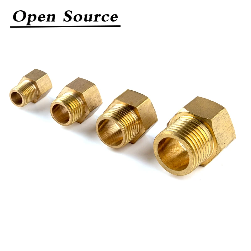Copper M/F 1/8"1/4" 3/8" 1/2" 3/4" BSP Male To Female Threaded Brass Coupler Adapter Brass Pipe Fitting 1Pcs