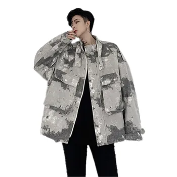 

Vintage Loose Jacket Men Casual Hip Hop Camouflage Jacket Men Waterproof Hip Hop Streetwaer Jaqueta Masculina Clothes CC50JK