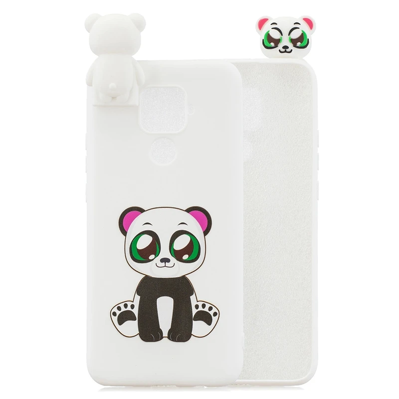 sFor Huawei Mate 30 20 10 Lite Case Silicone Cute 3D Cat Panda TPU Soft Back Cover Case For Huawei Y6 Y7 Y9 Y5 Coque