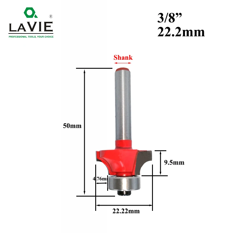 LA VIE 1 шт. 1/4 хвостовик небольшой уголок круглый фреза для дерева обрезные деревообрабатывающих мельница Классическая режущей головки для