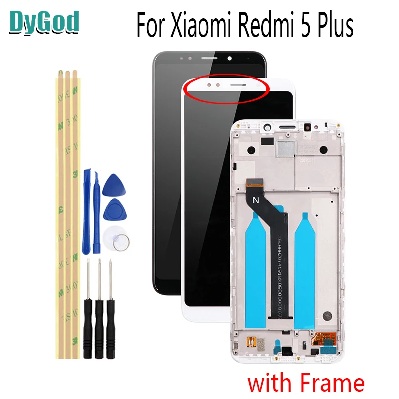 5.99Inch LCD Display For Xiaomi Redmi 5 Plus Touch Screen Phone Lcds Digitizer Assembly Replacement Parts with Tools | Мобильные