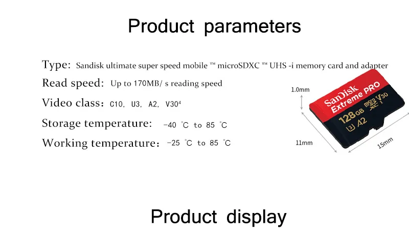 Карта памяти SanDisk MicroSD 32 Гб MicroSDHC 64 Гб 128 ГБ 200 ГБ 256 Гб 400 ГБ 512 ГБ MicroSDXC Экстрим PRO V30 U3 4K UHD TF карты