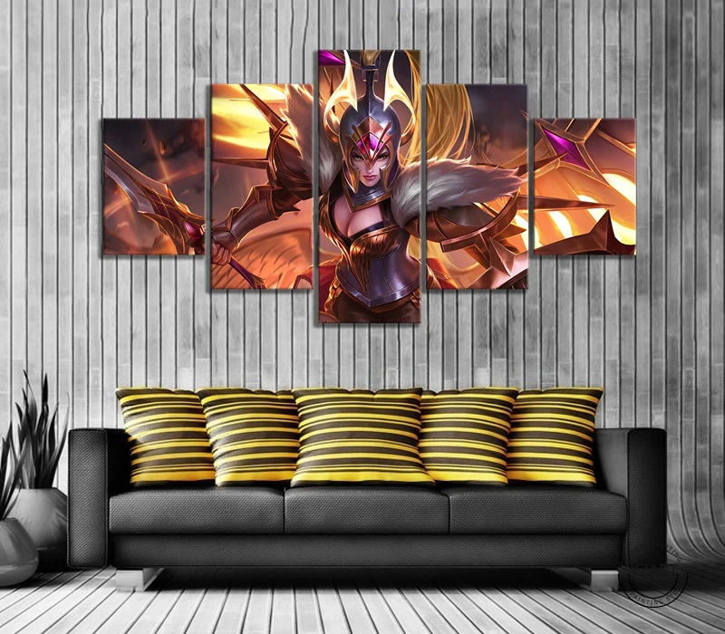 Военный Ангел Freya mobile legends Games постер HD настенные картины на холсте для домашнего