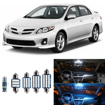 

8Pcs White Canbus Car LED Lights Bulb Interior Package Kit For Toyota Corolla 2003-2011 Map Dome Spare Lamps License Plate Light