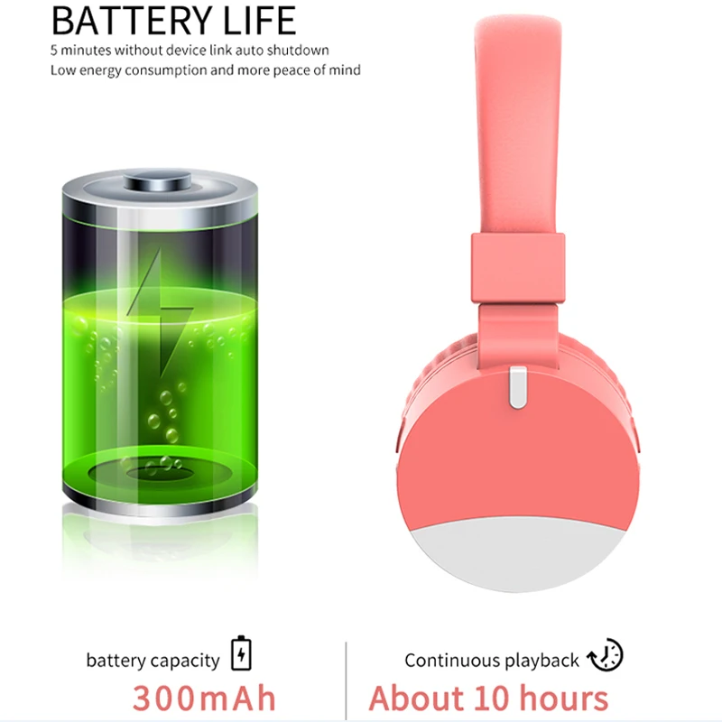JINSERTA Wireless Bluetooth 5 0 Kids Headphone Safe Foldable Music Headset 3 5mm Wired Earphone with MIC for Boys Girls Gifts