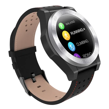 

CK25 1.3Inch Full Round Color Screen Smart Watch Fitness Band 24H Heart Rate O2 Monitor Leather Strap Smart Watch Men