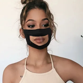 

In Stock! Mask With Clear Window Visible Expression Face Cover For Deaf Mute People маска для лица маски mascarilla masque