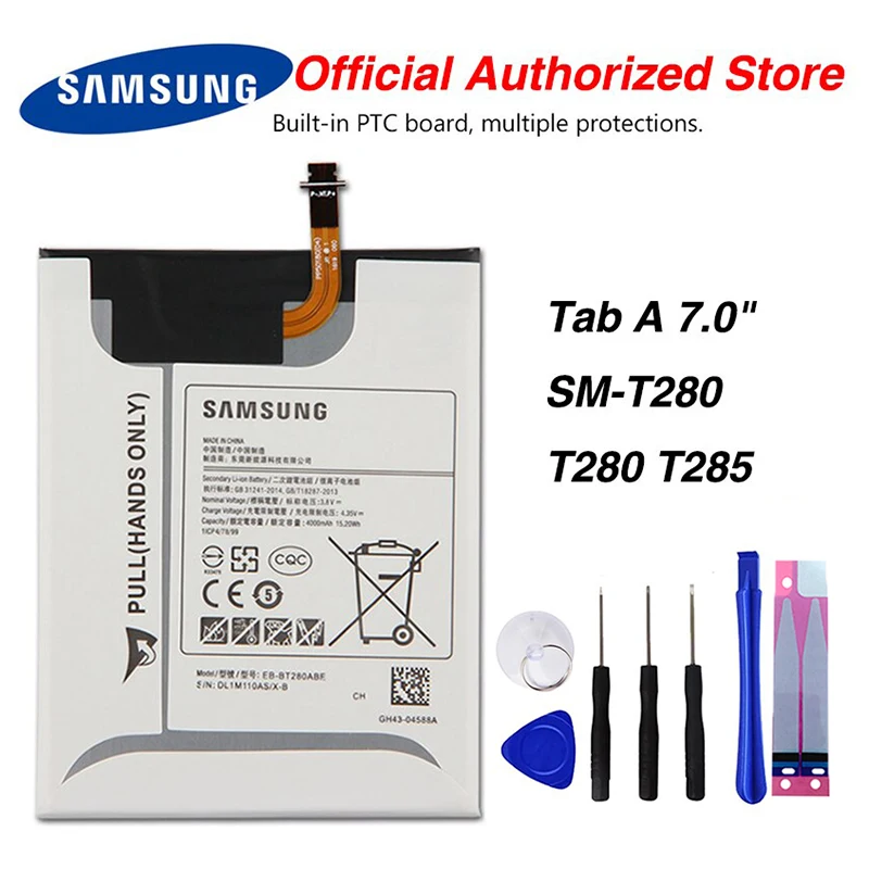 

Original Samsung EB-BT280ABE Battery For Samsung GALAXY Tab A 7.0 SM-T280 T280 T285 4000mAh