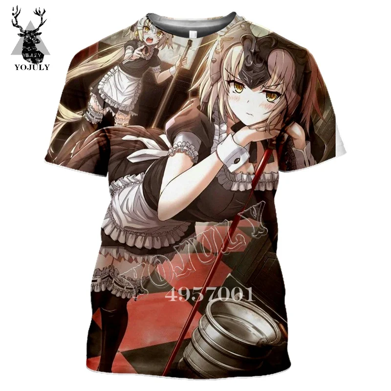 8 YOJULY Fate/stay night 3D принт аниме веселое Harajuku футболка мужские уличные футболки летние унисекс повседневные топы с короткими рукавами Y487 - Цвет: 8