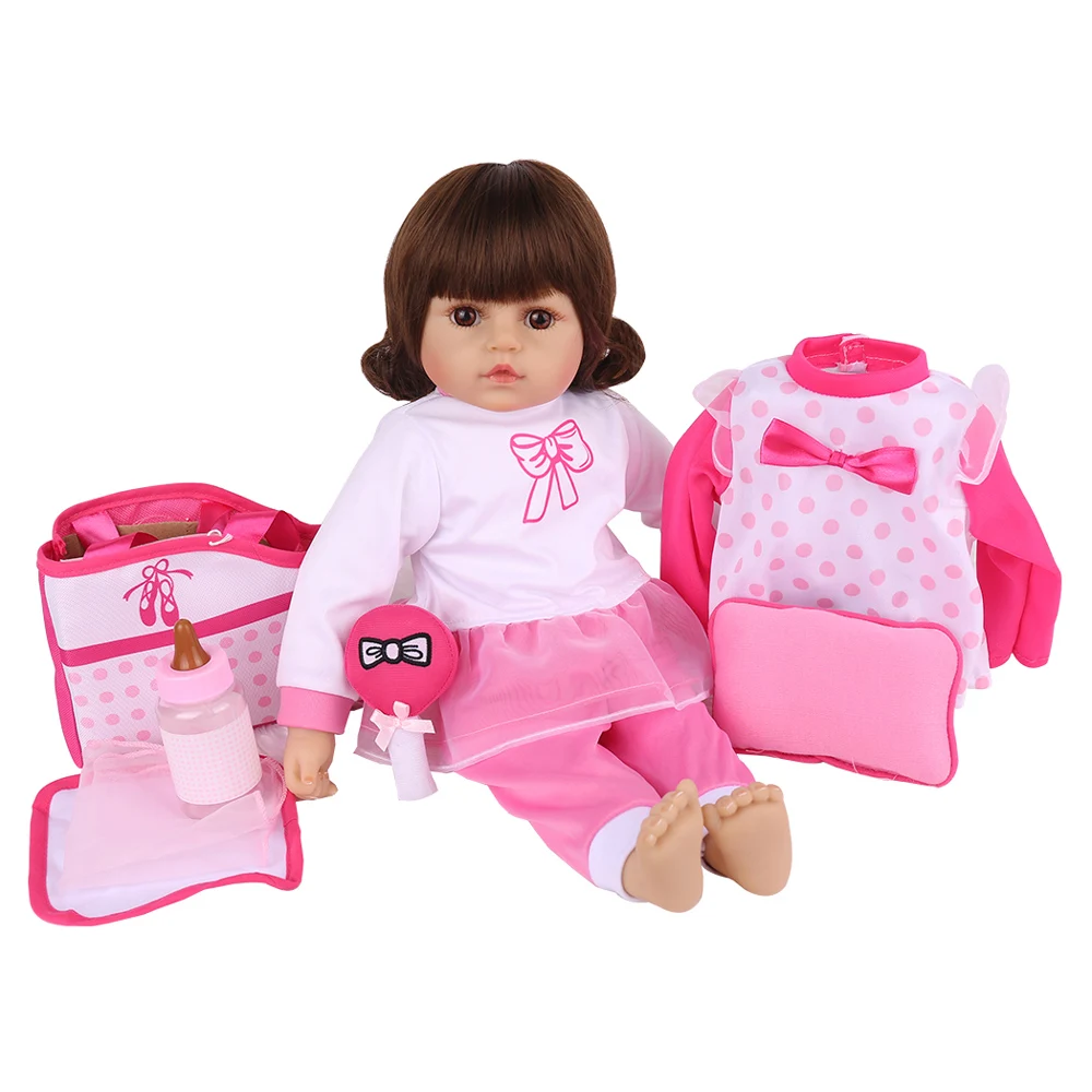 Мягкие силиконовые куклы Reborn Baby 18 дюймов 48 см Bebe Alive Boneca детская кровать Playmates Menina Девочка Малыш Дети День рождения играть игрушки