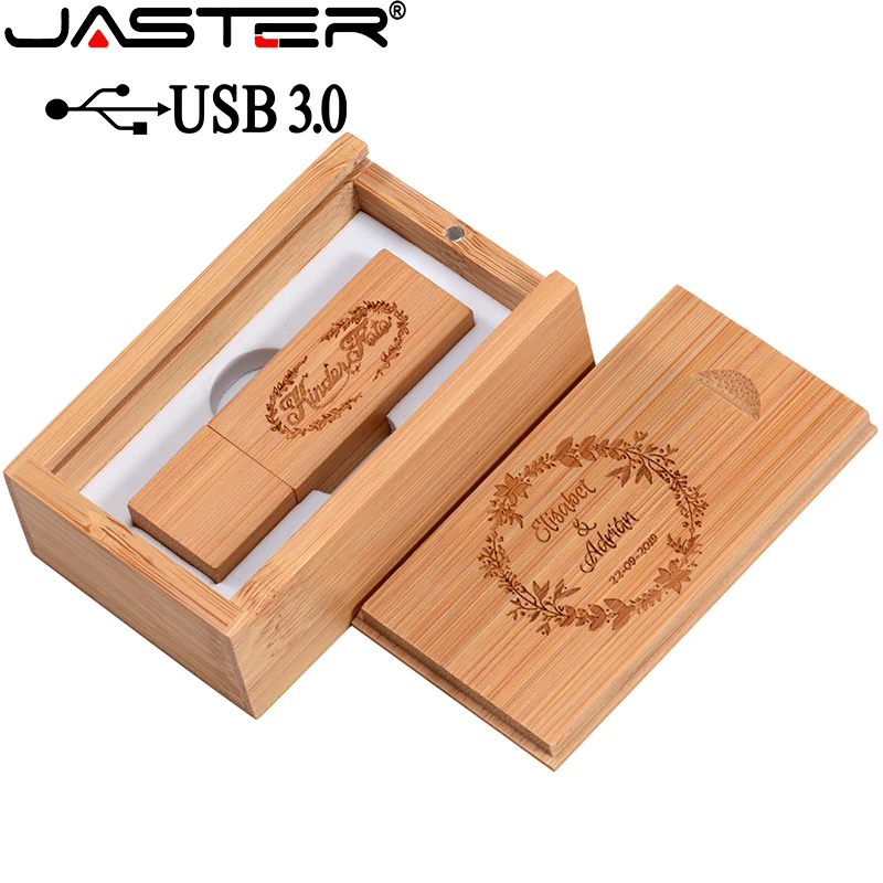 JASTER USB 3 0 деревянная коробка usb флэш-накопитель карта памяти Флешка 16 ГБ 32 64 Гб U