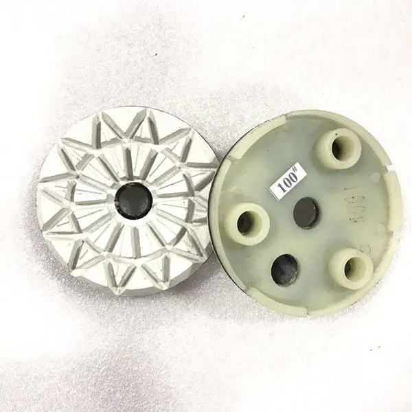 

White Color 4 Inch Marble Polsihing Puck 4inch 100mm 9 pieces set for Klindex