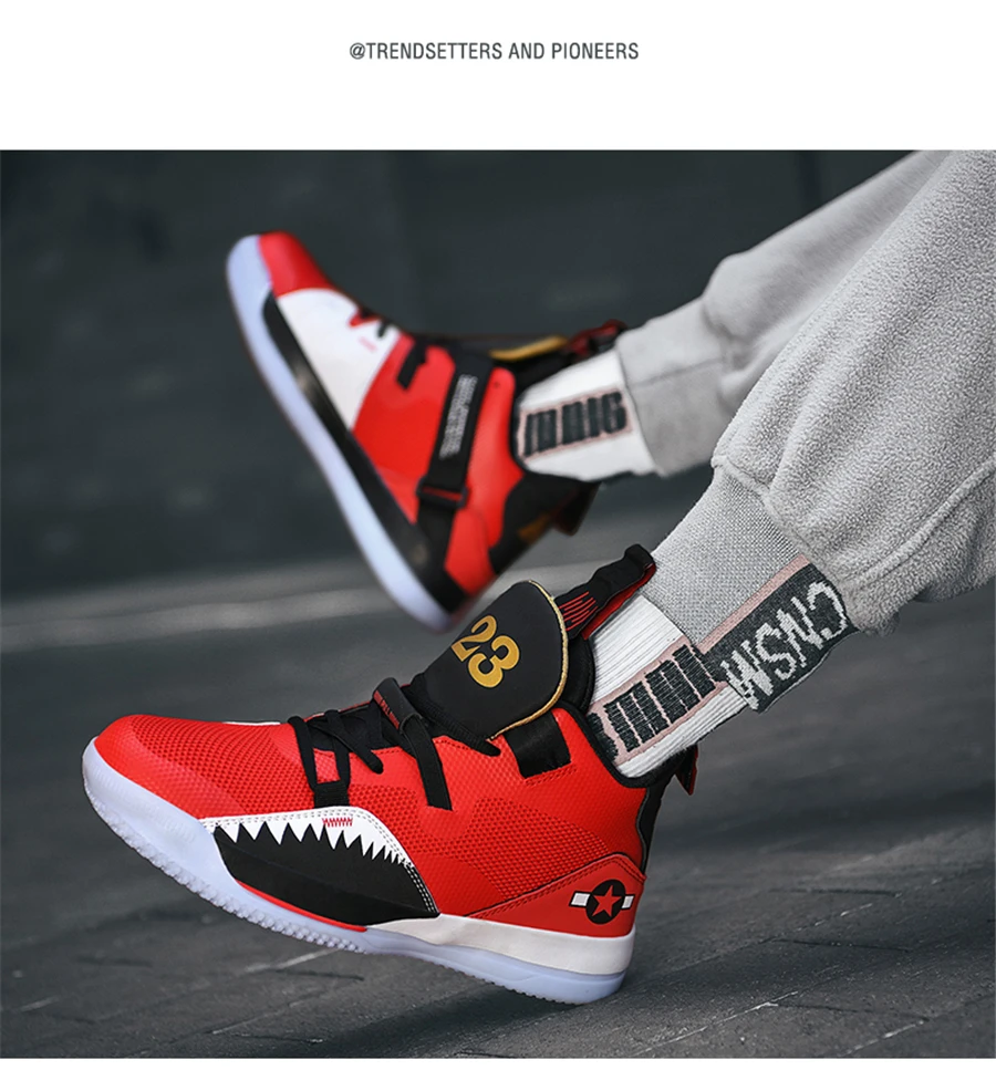 Кроссовки Lebron с высоким берцем, Баскетбольная обувь, мужская Нескользящая уличная спортивная обувь для тренировок Air James 23, детская обувь Jordan