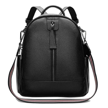 

2020 genuine cow leather women backpack big capacity female travel bags luxury ladies handbags