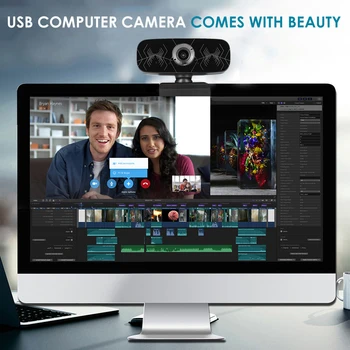

HD Webcam with Microphone Web Camera USB 2.0 Durable Household Computer Accessories for Windows 10 8 7 PC Computer