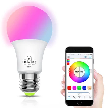 Originele Wifi Smart Led Lamp Voice Control / 16 Miljoen Kleur Rgb Kleur/E27