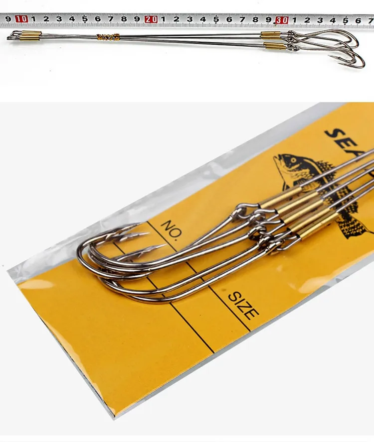 String hook 5pic/pack Fishinghook Barbed Hook Carbon steel Wire hook 26cm*2cm Fishing Takcle Boat Fishing hook Free shipping