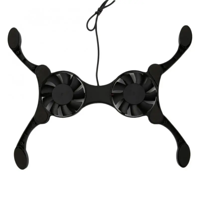 

1PC Folderble USB Port Mini Octopus Notebook Fan Cooling Fan Double Fans Cooler Cooling Pad For 7-15 Good Quality Same Product