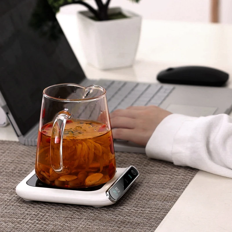 Potable USB Coffee Mug Cup Warmer usb mug warmer For Office Desk Use Home Office Smart Electric Beverage Warmer with 3 Temperature Settings