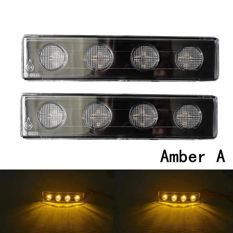 Scania LED デイライト アンバー左右set Scania LED デイライト