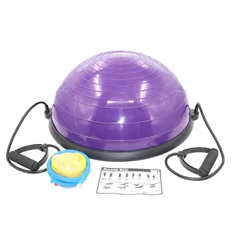 

Yoga Fitness Ball Anti-burst Exercise Half Balls Pilates Yoga Tools Balance Non-slip Fitness Exercise Training Core Strength New