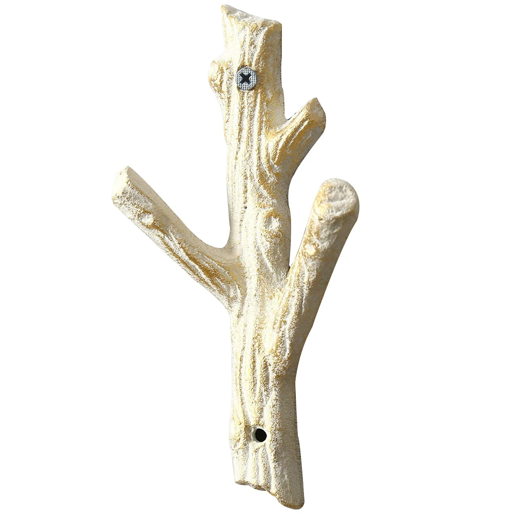 

Branch Shape Cast Iron Decoration Easy Install Wall Mounted Vintage Holder Home Multifunction Firmly Hanging Hanger Coat Hook