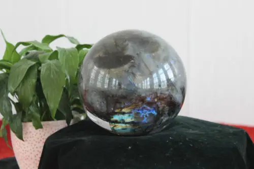 J00500 Tianmai красивый натуральный Лабрадорит хрустальный шар