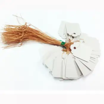 

New 4.5 X 3cm 100pcs Waterproof Strip Line Garden Labels Signs Plant Hanging Tags Cute Mini Plant Seed Labels
