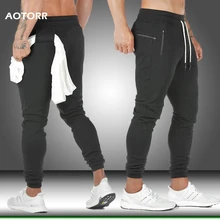 Joggers спортивные штаны мужские осенние тренажерные залы тренировочные штаны новая спортивная одежда, бодибилдинг Мужские штаны Тренировочные трико pantalon homme