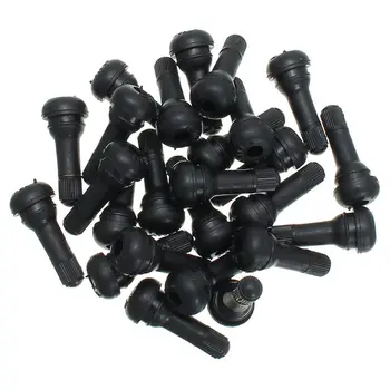 

25Pcs TR 413 Short Rubber Car Tubeless Vacuum Snap-In Tire Valve Stems alloy