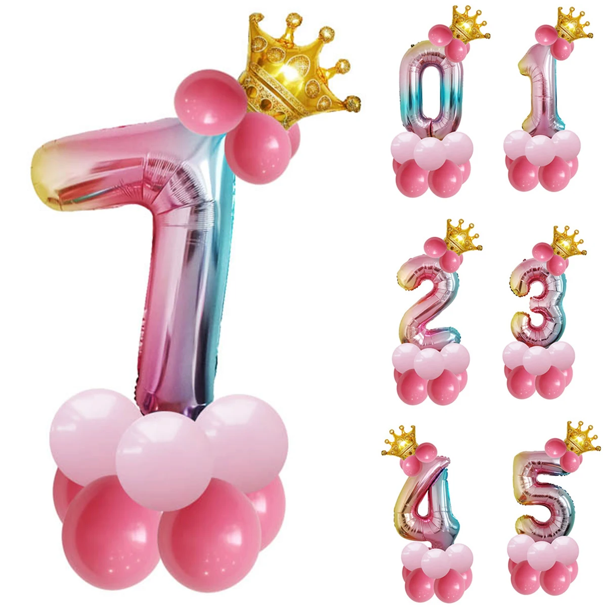 32" LETTER Foil Number Balloons Air Baloons Large Happy Birthday Party Ballons 