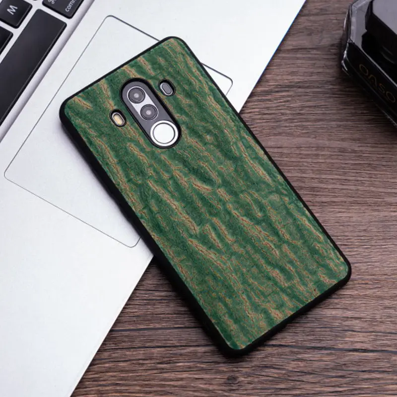 Кожаный чехол для телефона с деревом для huawei P10 P20 P30 Lite mate 9 10 10Pro 20 Lite Pro Чехол для Honor 8X9 10 V20 P чехол - Цвет: Green