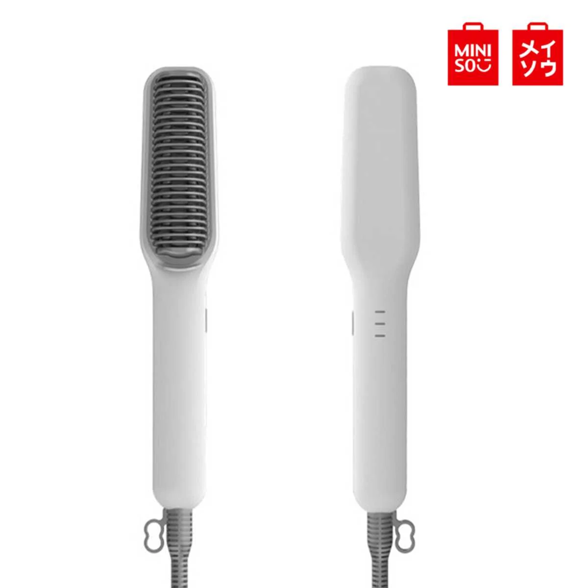 

MINISO Hair Straightener Comb Electric Straight Hair Brush Beard LCD Temperature Display Heated Anti-static Comb EU VDE Plug