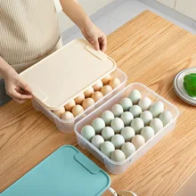 Коробка для хранения яиц, складываемая переносная Бытовая коробка для хранения продуктов питания, чехол для холодильника