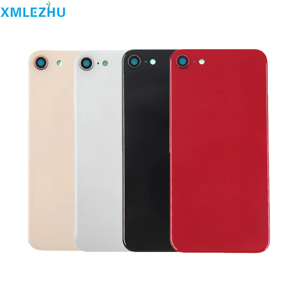 10 шт для iphone 8 Plus задняя Батарея задняя крышка Стекло Корпус чехол с Камера Рамка держатель крышки объектива